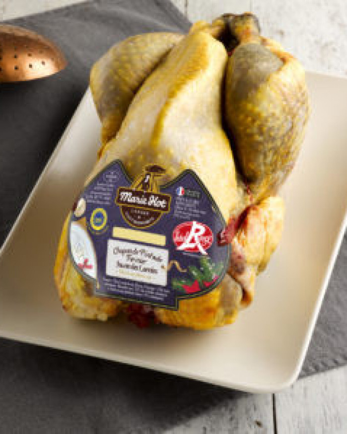 Chapon de pintade prêt à cuire