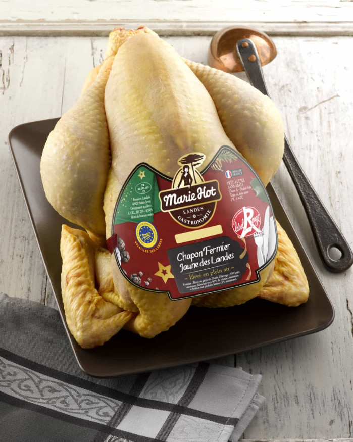mini Chapon fermier prêt à cuire