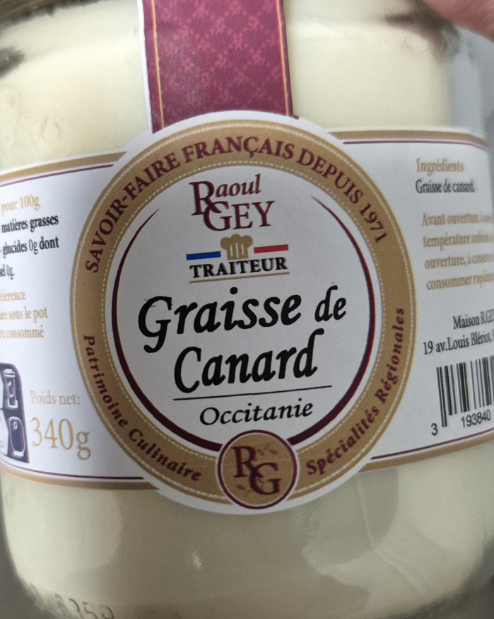 Graisse de canard Raoul GEY