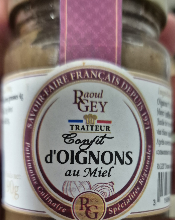 Confit d'oignons au miel Raoul Gey