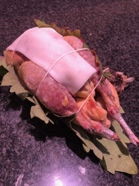 Poule faisane avec tete 